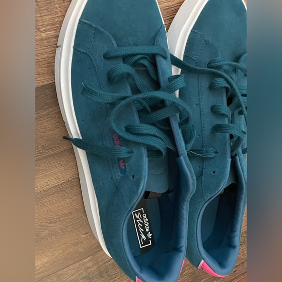 Dark Teal Adidas Sneakers - Picture 4 of 6